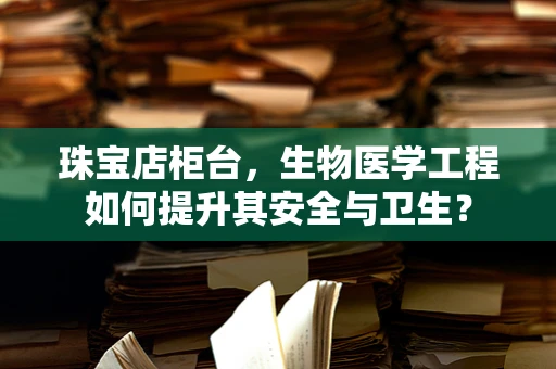 珠宝店柜台，生物医学工程如何提升其安全与卫生？