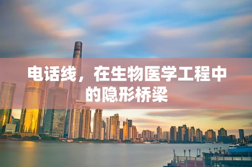 电话线，在生物医学工程中的隐形桥梁