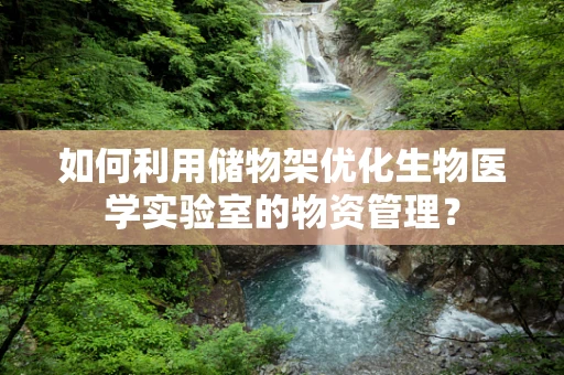 如何利用储物架优化生物医学实验室的物资管理？