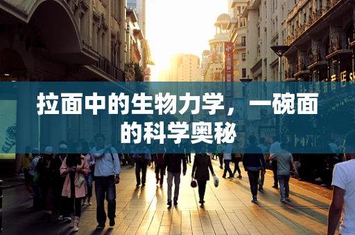 拉面中的生物力学，一碗面的科学奥秘