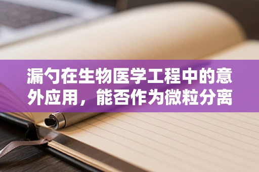 漏勺在生物医学工程中的意外应用，能否作为微粒分离的新工具？