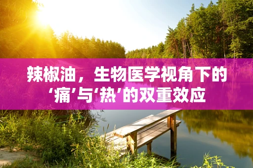 辣椒油，生物医学视角下的‘痛’与‘热’的双重效应