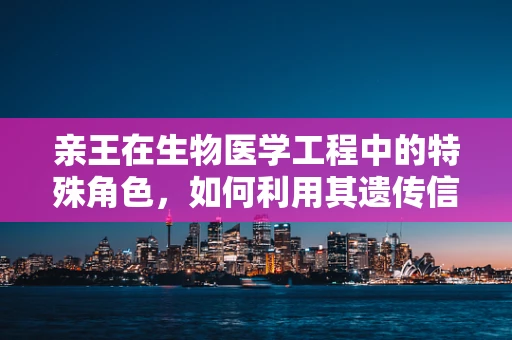 亲王在生物医学工程中的特殊角色，如何利用其遗传信息促进精准医疗？
