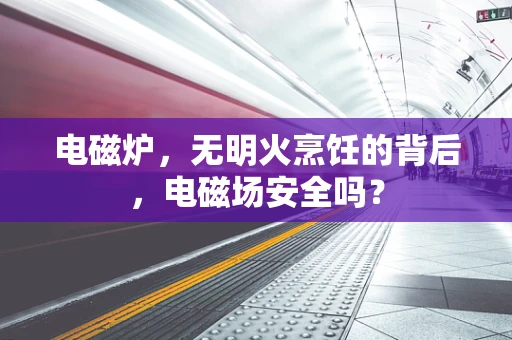 电磁炉，无明火烹饪的背后，电磁场安全吗？
