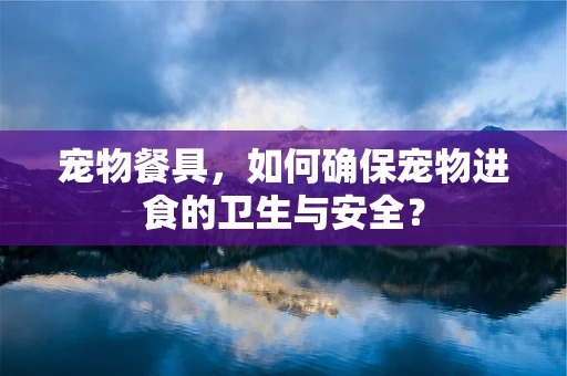宠物餐具，如何确保宠物进食的卫生与安全？