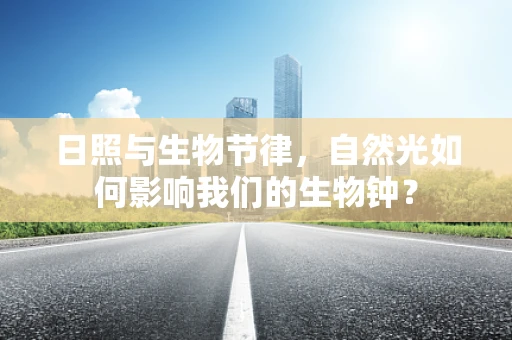 日照与生物节律，自然光如何影响我们的生物钟？