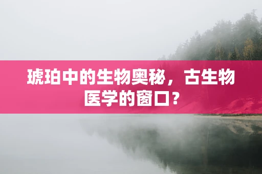琥珀中的生物奥秘，古生物医学的窗口？