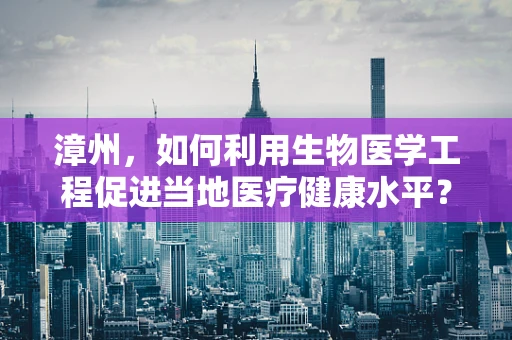 漳州，如何利用生物医学工程促进当地医疗健康水平？
