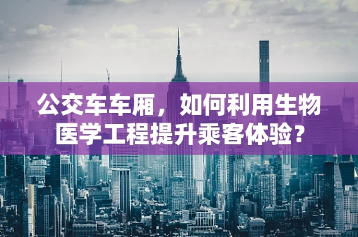 公交车车厢，如何利用生物医学工程提升乘客体验？