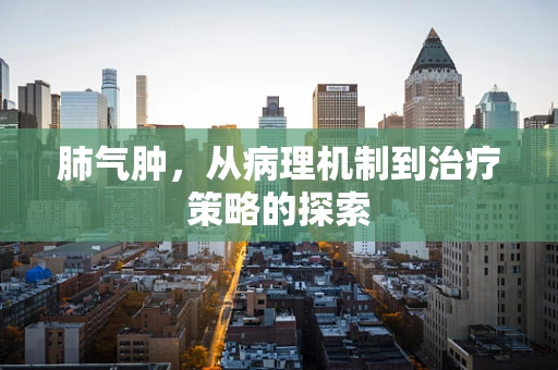 肺气肿，从病理机制到治疗策略的探索