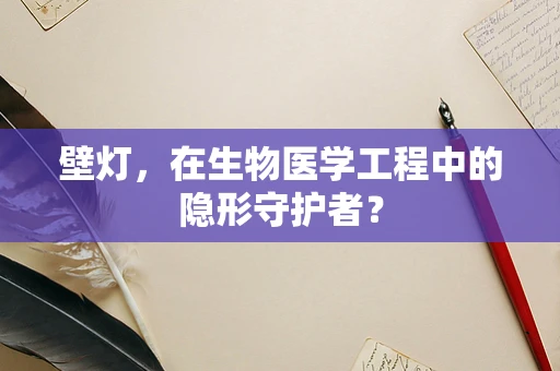 壁灯，在生物医学工程中的隐形守护者？