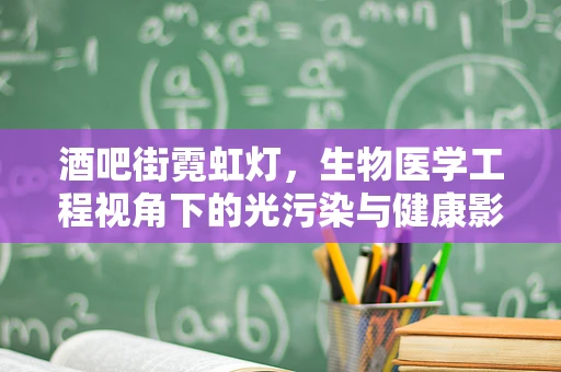 酒吧街霓虹灯，生物医学工程视角下的光污染与健康影响