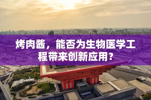 烤肉酱，能否为生物医学工程带来创新应用？