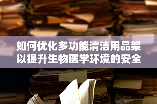 如何优化多功能清洁用品架以提升生物医学环境的安全与效率？