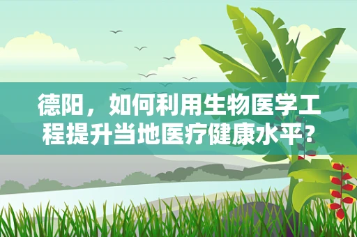 德阳，如何利用生物医学工程提升当地医疗健康水平？