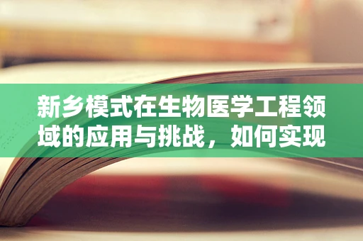 新乡模式在生物医学工程领域的应用与挑战，如何实现精准医疗的本土化落地？