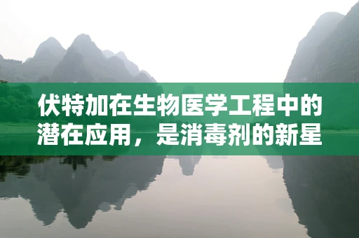 伏特加在生物医学工程中的潜在应用，是消毒剂的新星，还是未知领域的探索？