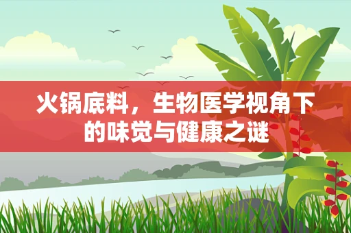 火锅底料，生物医学视角下的味觉与健康之谜