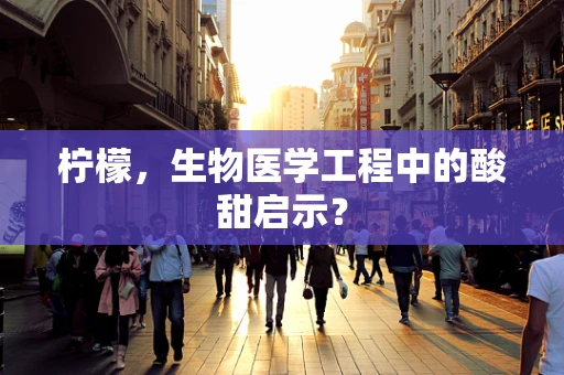 柠檬，生物医学工程中的酸甜启示？