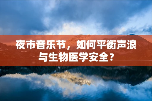 夜市音乐节，如何平衡声浪与生物医学安全？