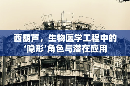 西葫芦，生物医学工程中的‘隐形’角色与潜在应用