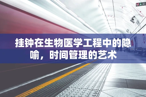 挂钟在生物医学工程中的隐喻，时间管理的艺术