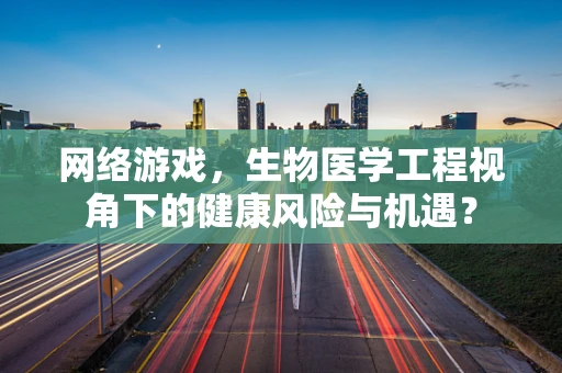 网络游戏，生物医学工程视角下的健康风险与机遇？