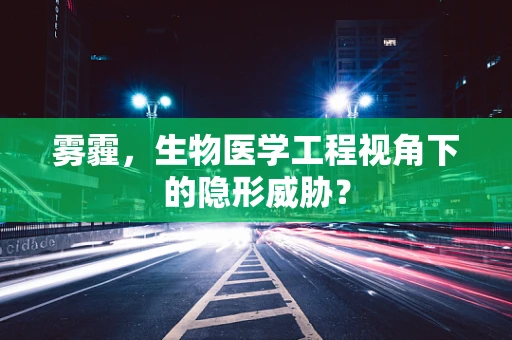 雾霾，生物医学工程视角下的隐形威胁？