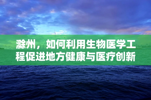 滁州，如何利用生物医学工程促进地方健康与医疗创新？
