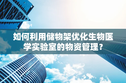 如何利用储物架优化生物医学实验室的物资管理？