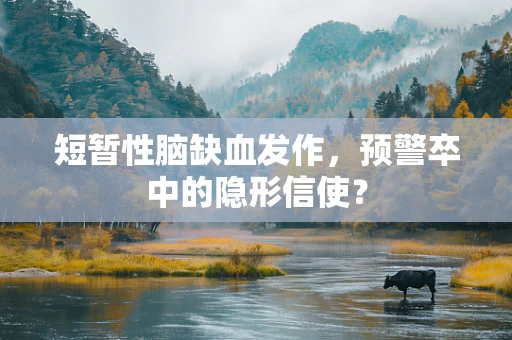 短暂性脑缺血发作，预警卒中的隐形信使？