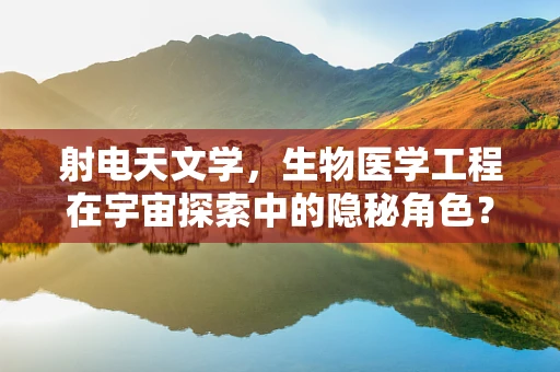 射电天文学，生物医学工程在宇宙探索中的隐秘角色？