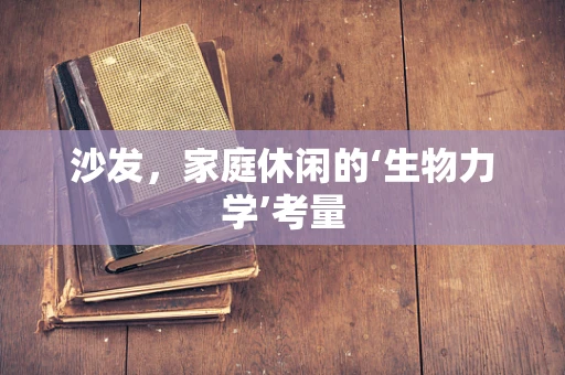沙发，家庭休闲的‘生物力学’考量