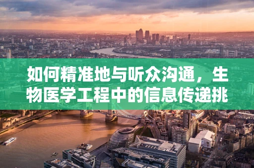 如何精准地与听众沟通，生物医学工程中的信息传递挑战