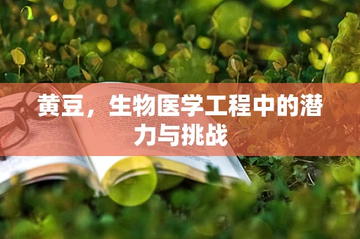 黄豆，生物医学工程中的潜力与挑战
