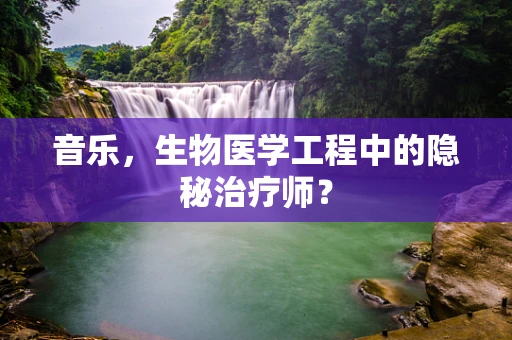 音乐，生物医学工程中的隐秘治疗师？