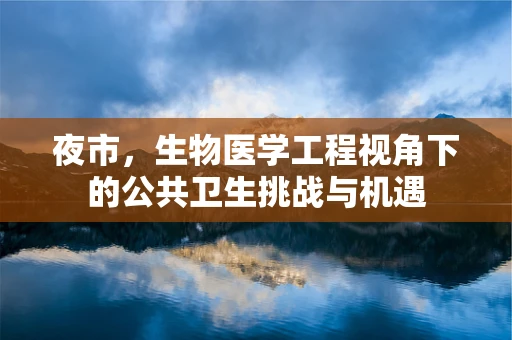 夜市，生物医学工程视角下的公共卫生挑战与机遇