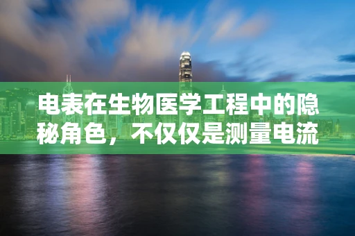 电表在生物医学工程中的隐秘角色，不仅仅是测量电流那么简单？
