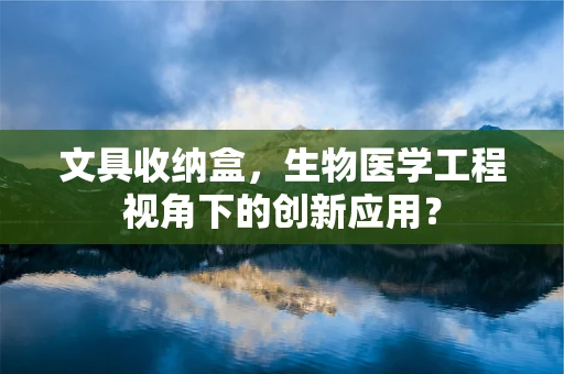 文具收纳盒，生物医学工程视角下的创新应用？