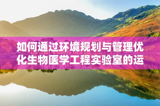 如何通过环境规划与管理优化生物医学工程实验室的运营？
