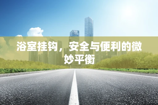 浴室挂钩，安全与便利的微妙平衡