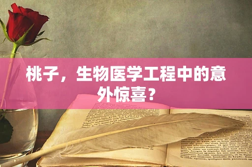 桃子，生物医学工程中的意外惊喜？
