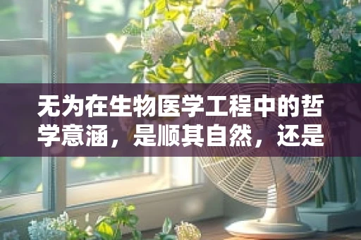 无为在生物医学工程中的哲学意涵，是顺其自然，还是主动干预的智慧？