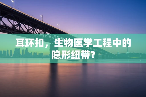 耳环扣，生物医学工程中的隐形纽带？