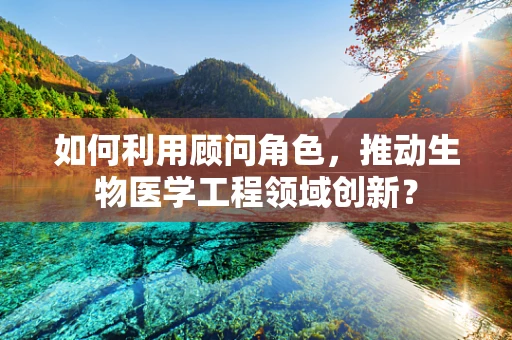 如何利用顾问角色，推动生物医学工程领域创新？