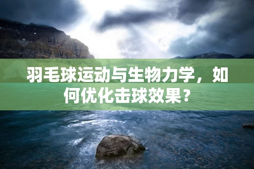 羽毛球运动与生物力学，如何优化击球效果？