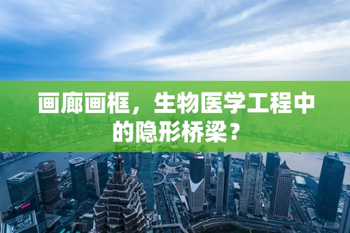 画廊画框，生物医学工程中的隐形桥梁？