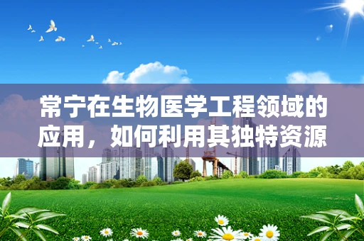 常宁在生物医学工程领域的应用，如何利用其独特资源推动创新？