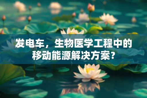 发电车，生物医学工程中的移动能源解决方案？