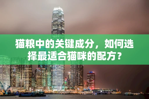 猫粮中的关键成分，如何选择最适合猫咪的配方？